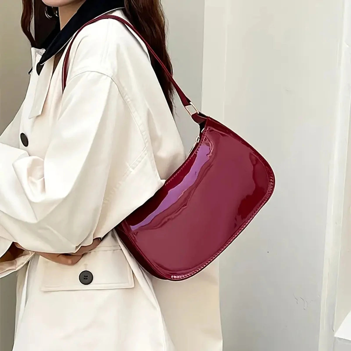 Red high-end bag for women,